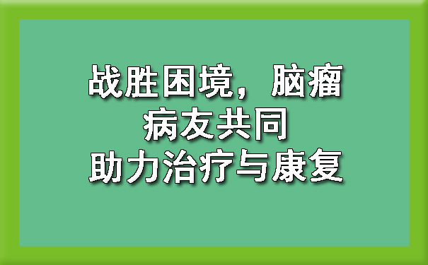 战胜困境，郑州脑瘤病友共同助力治疗与康复.jpg